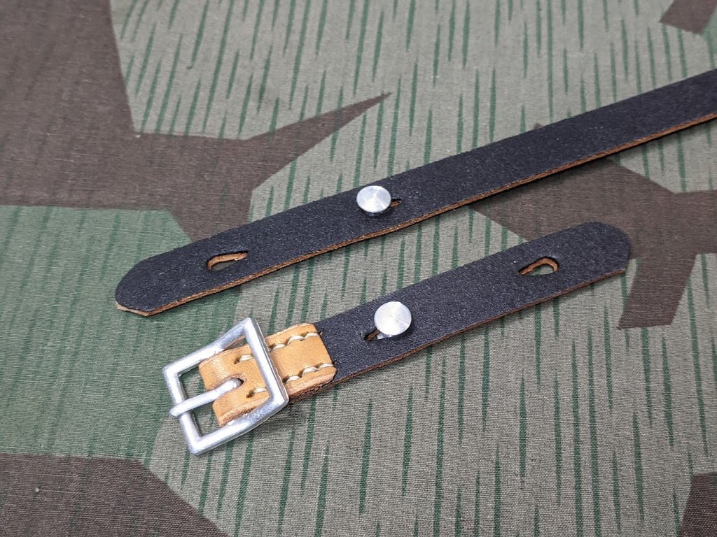 Repro German Helmet Chin Strap Aluminum Hardware — image 2