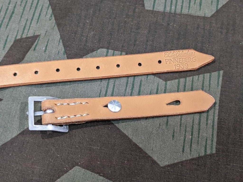 Repro German Helmet Chin Strap Aluminum Hardware — image 3