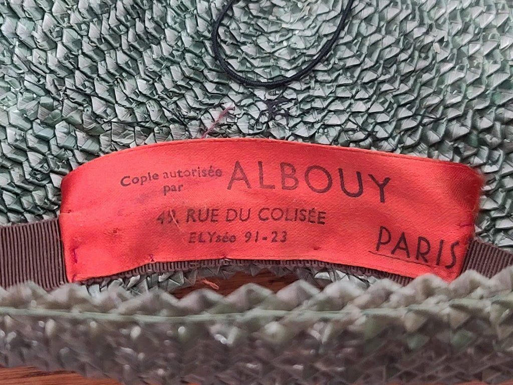 French Albouy Straw Tilt Hat — image 2