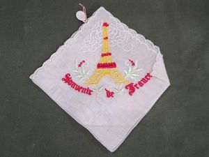 Souvenir de France Eiffel Tower Hankie