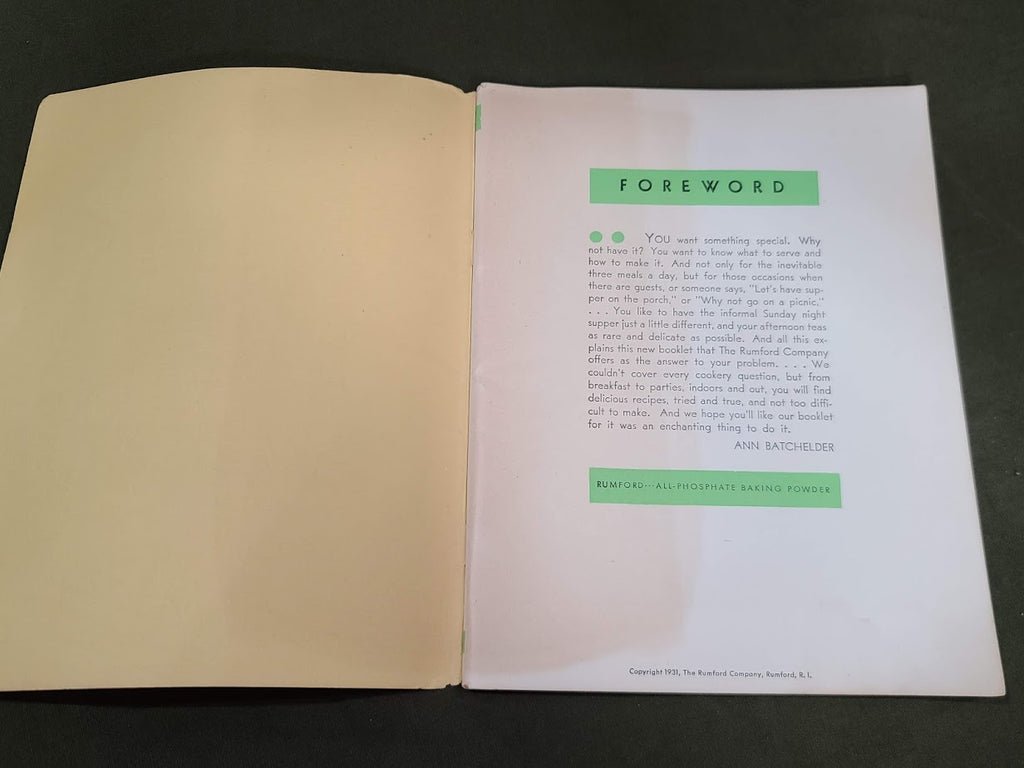 1931 Recipe Book — image 3