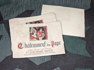 Wine Bottle Labels Chateauneuf du Pape