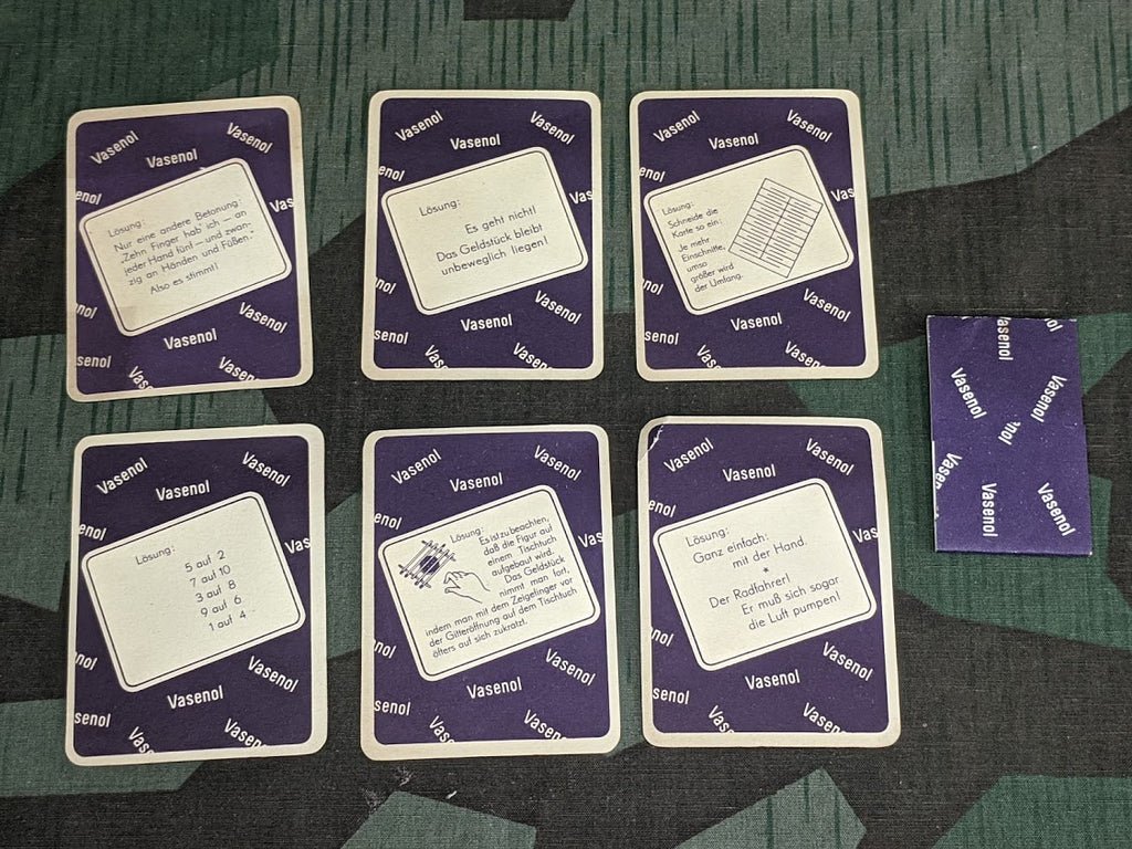 Vasenol Advertising Set of 6 Joke Questions — image 3