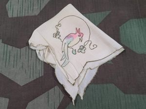 Silk Hankie with Bird