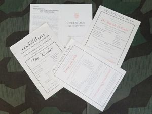 1943 Vienna Opera Pamphlets (Lot of 4)