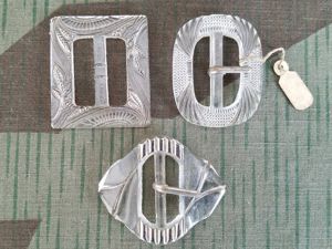 Czech Glass Belt Buckles (Set of 3)