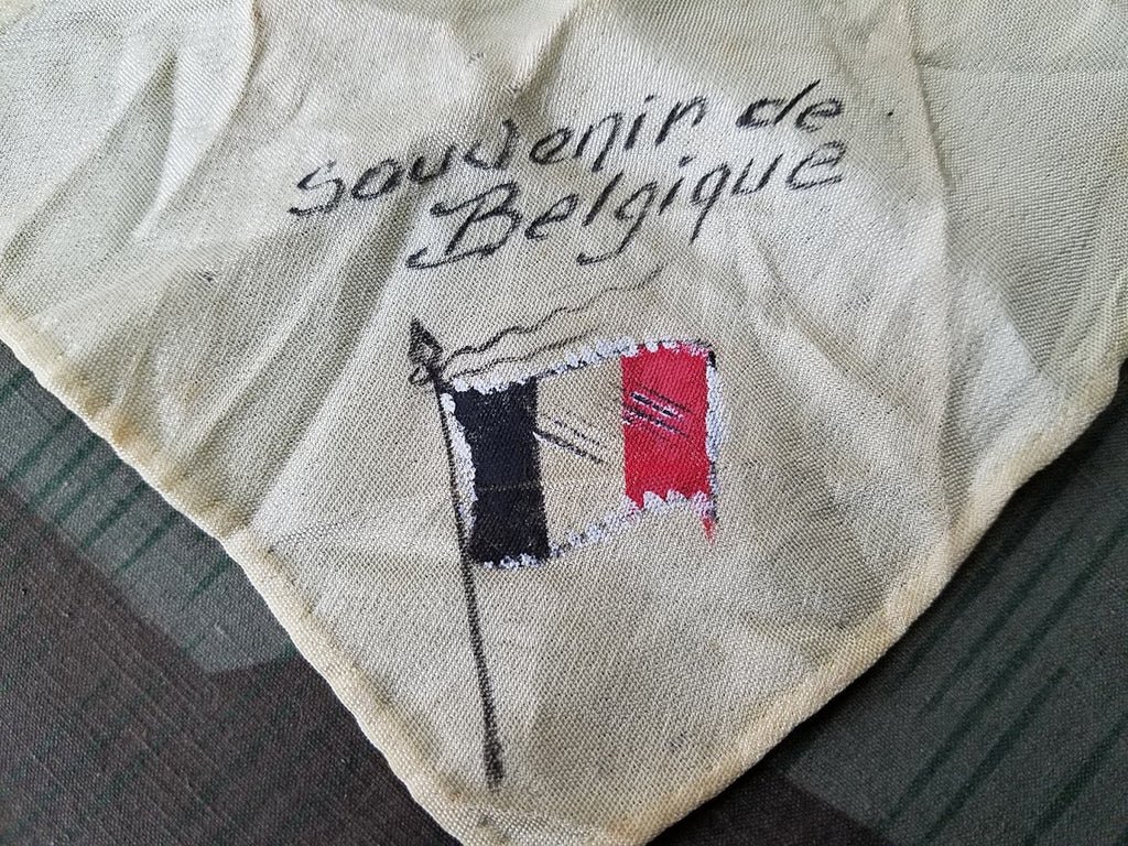 Souvenir of Belgium Silk Hankie — image 2