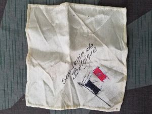 Souvenir of Belgium Silk Hankie
