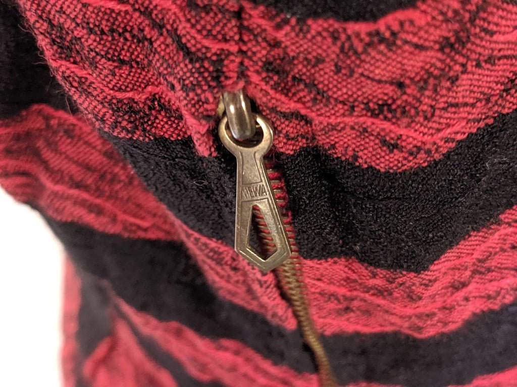 Red and Black Striped Dirndl(B-37' W-27' H-42') — image 10