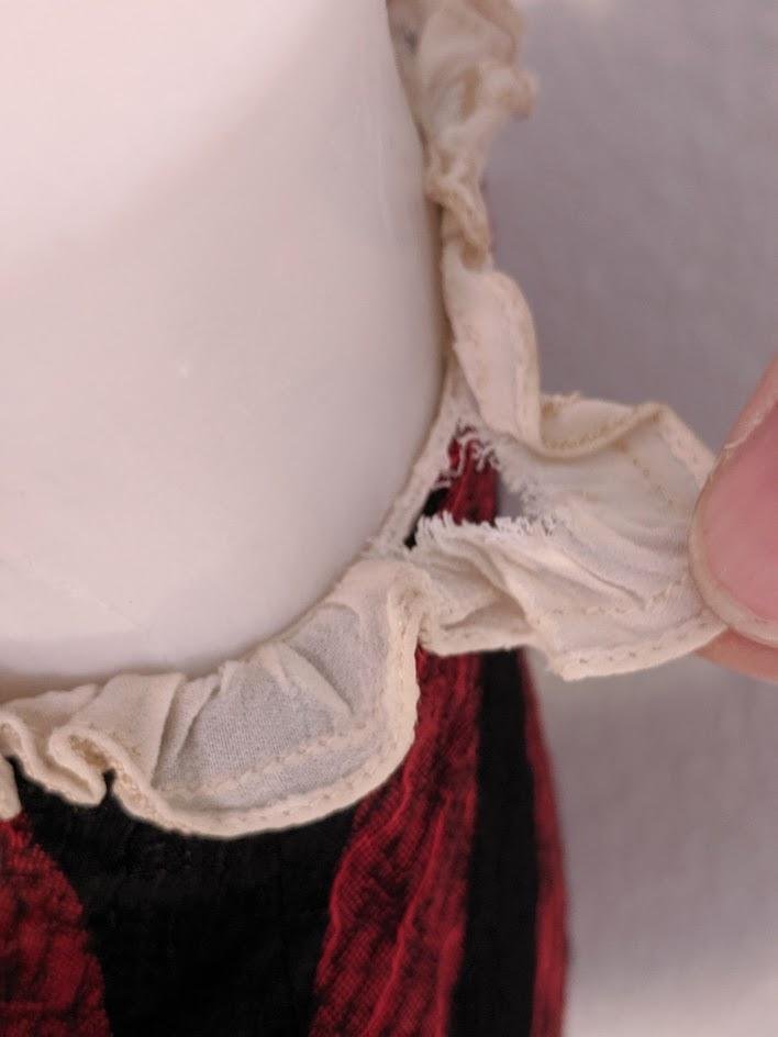 Red and Black Striped Dirndl(B-37' W-27' H-42') — image 12