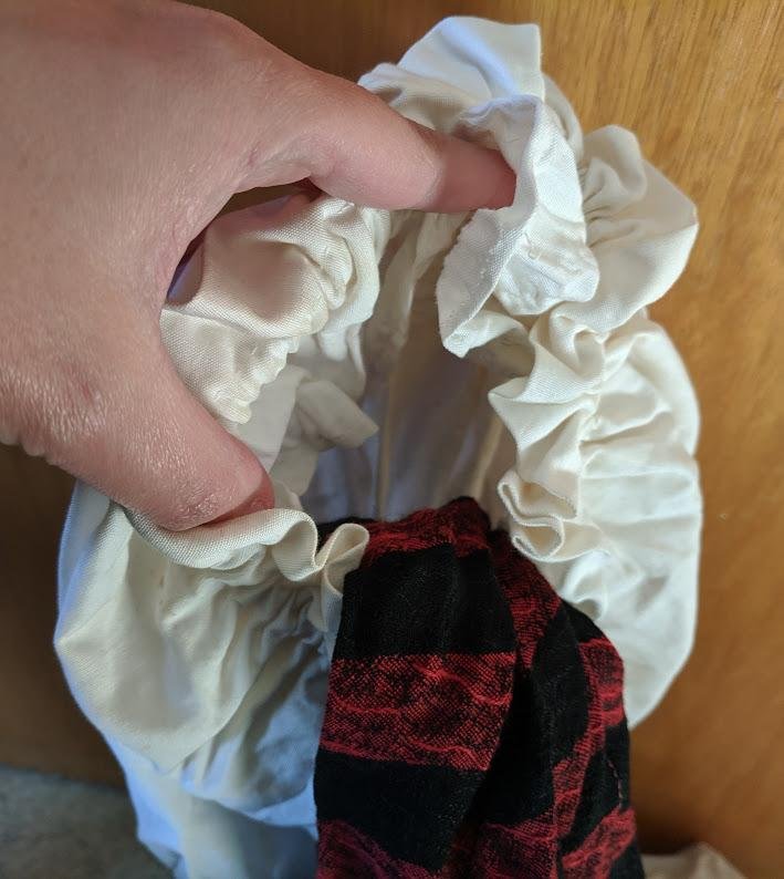 Red and Black Striped Dirndl(B-37' W-27' H-42') — image 19