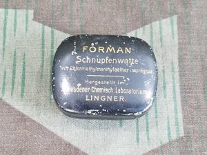 Period Tin for Schnupfenwatte Sniffing Cotton