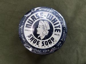 Nurse-White Shoe Soap Jar