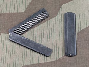 German Folding Pocket Combs Black Celluloid