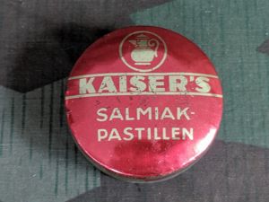 Kaiser's Salmiak-Pastillen Salty Licorice Tin