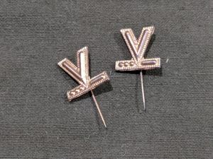 V for Victory Morse Code Stick Pin