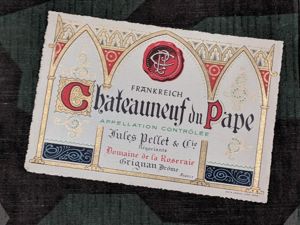 Chateauneuf de Pape Wine Bottle Labels