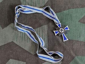 Mother's Cross in Bronze with Ribbon