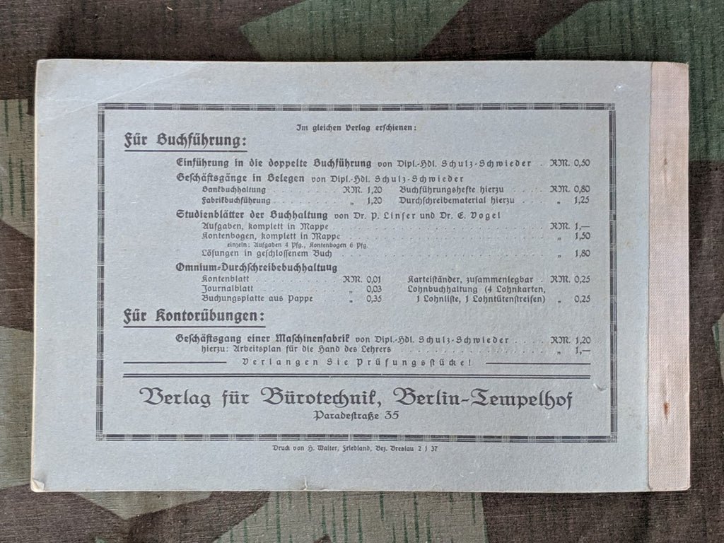 Seiden-Großhandlung Receipt Book 1937 — image 13