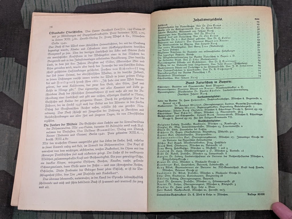 Blätter für Naturschutz - Booklet for Nature Protection 1941 — image 7
