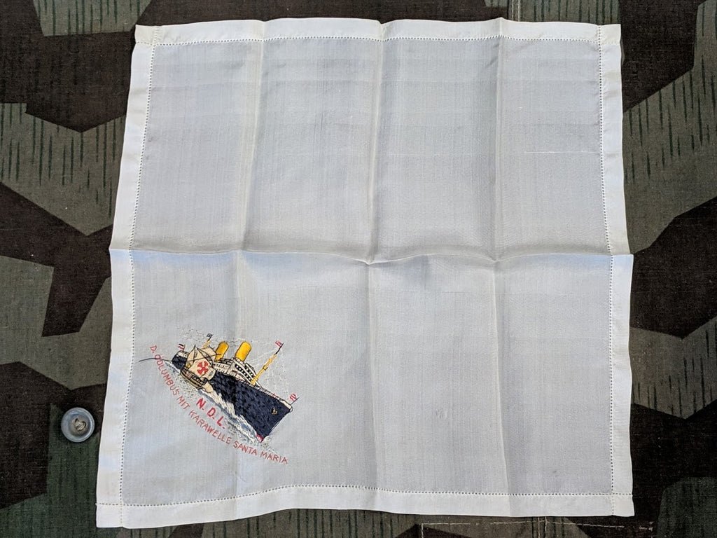 Norddeutscher Lloyd Cruise Ship Hankie — image 3