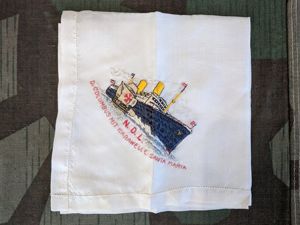 Norddeutscher Lloyd Cruise Ship Hankie