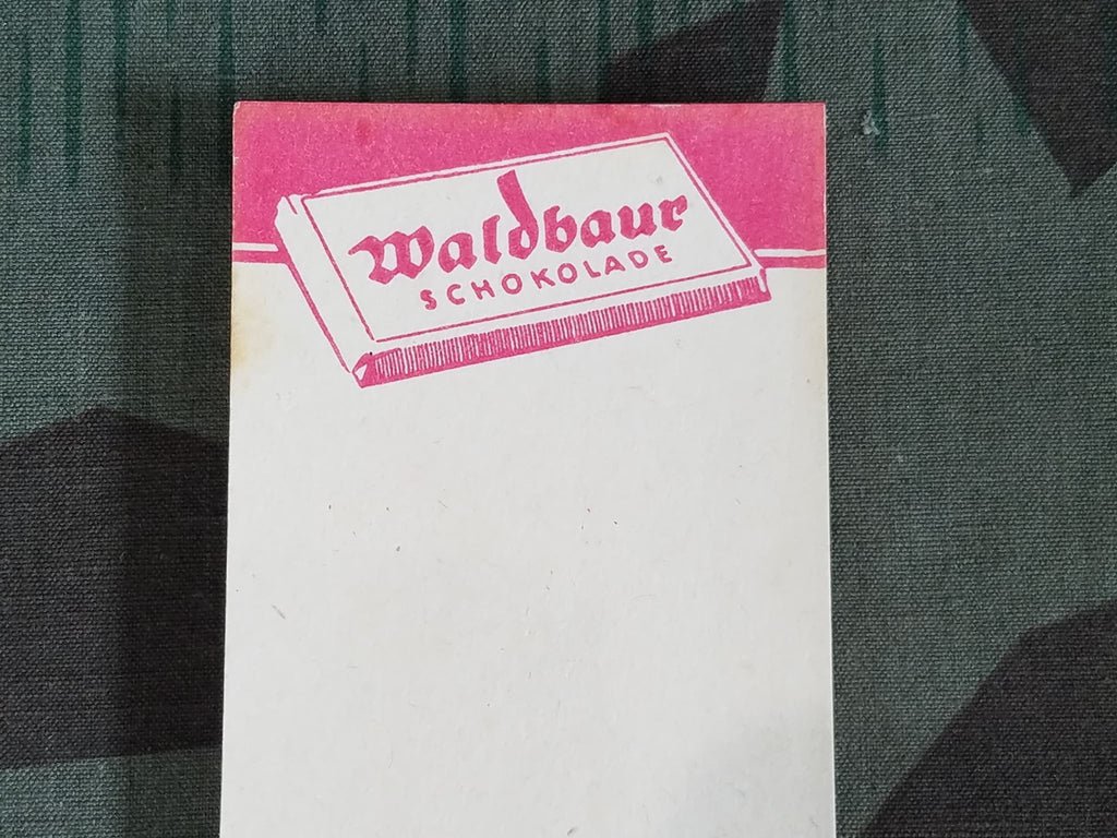 Waldbaur Chocolate Advertising Notepad — image 3