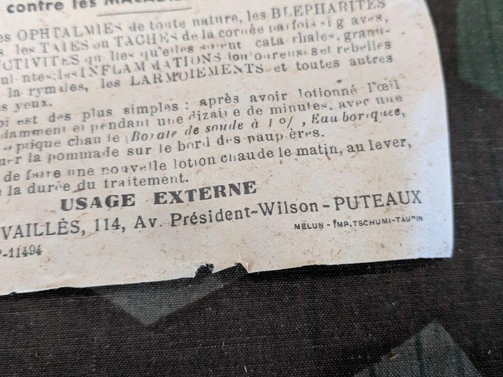 Pommade Maurice French Medicine Tube in Box — image 8