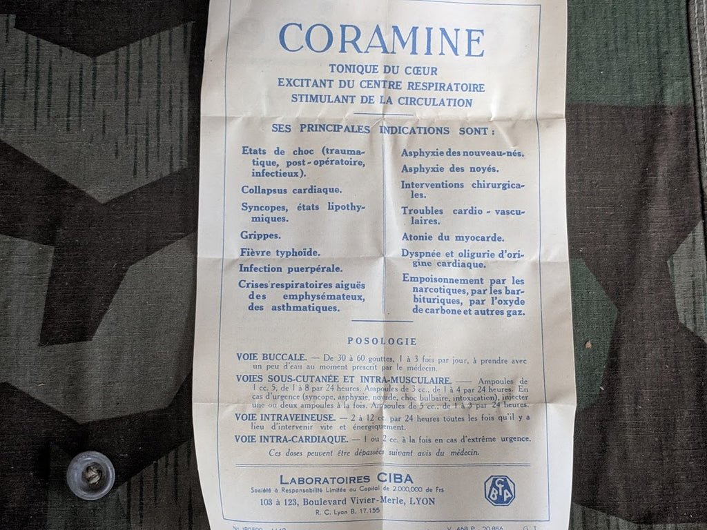 French Coramine Medicine Bottle in Box (Overdose Treatment) — image 10