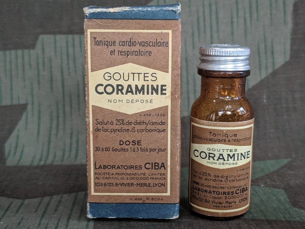 French Coramine Medicine Bottle in Box (Overdose Treatment) — image 2