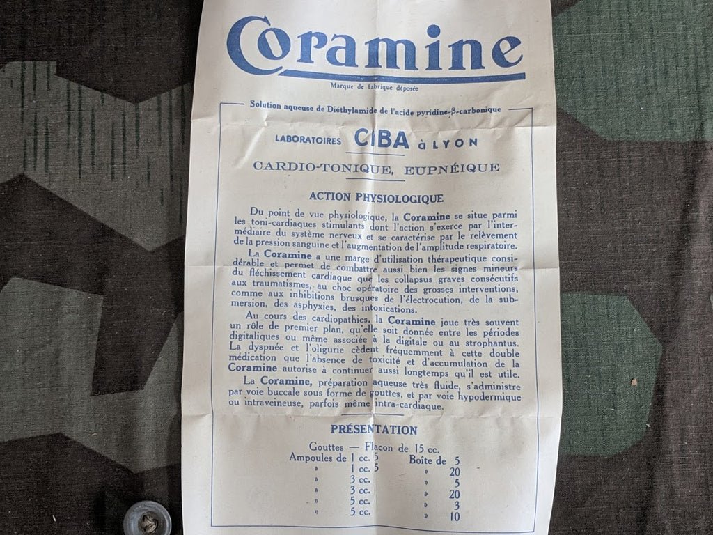 French Coramine Medicine Bottle in Box (Overdose Treatment) — image 9