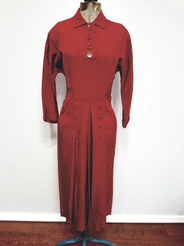 Red Button Dress(B-37' W-26' H-35') — image 8