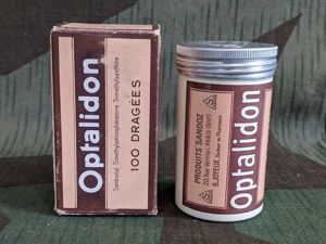 Optalidon French Medicine Bottle in Box