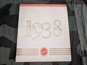 1938 Eduscho Coffee Advertising Calendar AS-IS