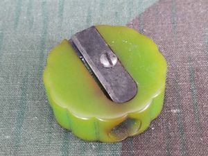 Green Bakelite Pencil Sharpener