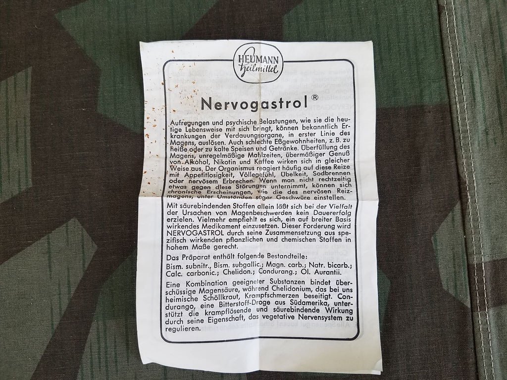 Nervogastrol Medicine Tin with Instruction Paper — image 8