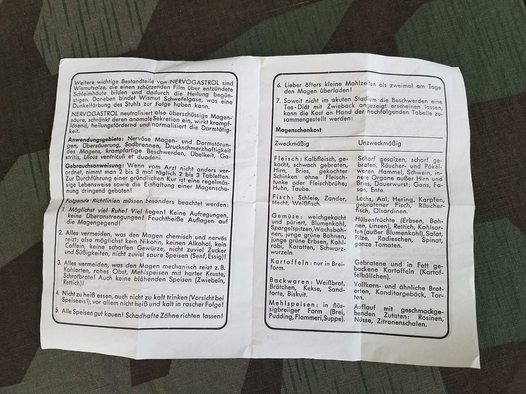Nervogastrol Medicine Tin with Instruction Paper — image 9
