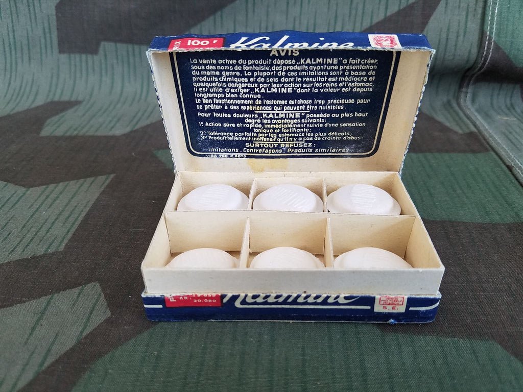 French Kalmine Pill Box with Contents — image 3