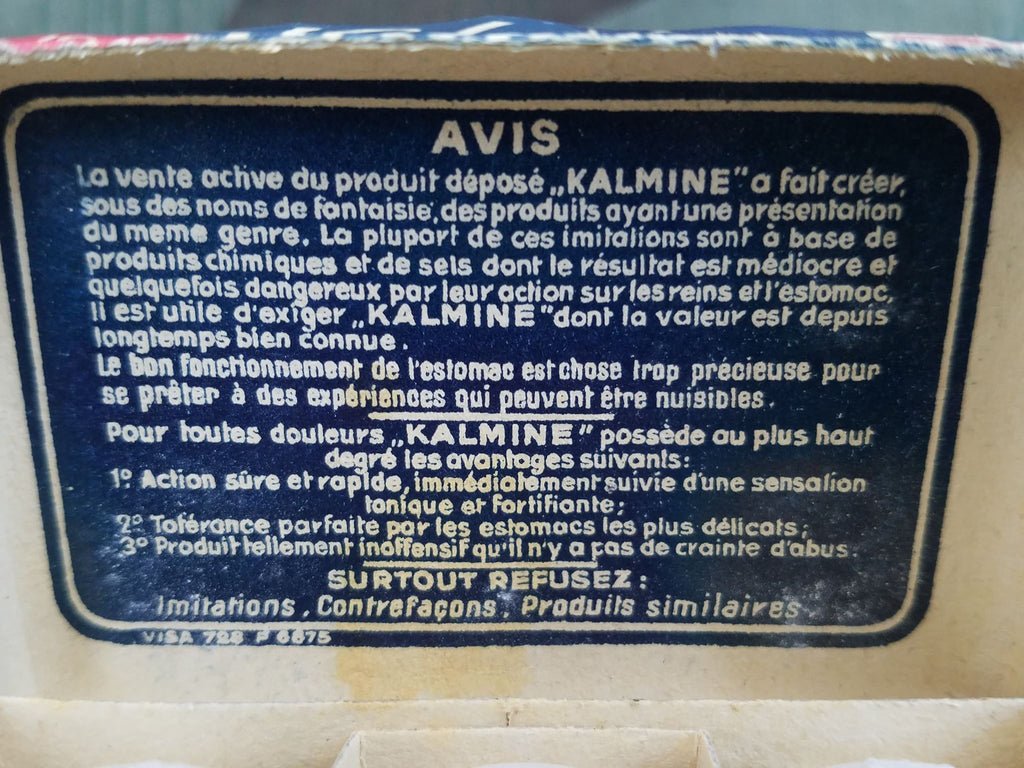 French Kalmine Pill Box with Contents — image 5