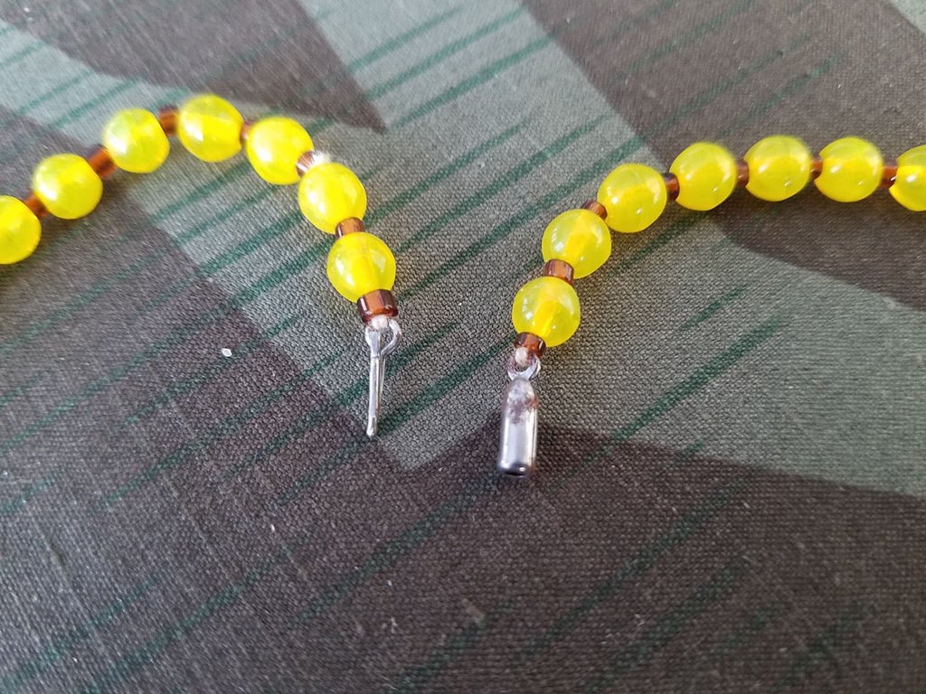 German Yellow Glass Bead Necklace — image 5