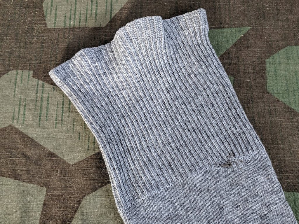 German Gray Heavily Repaired Socks — image 4
