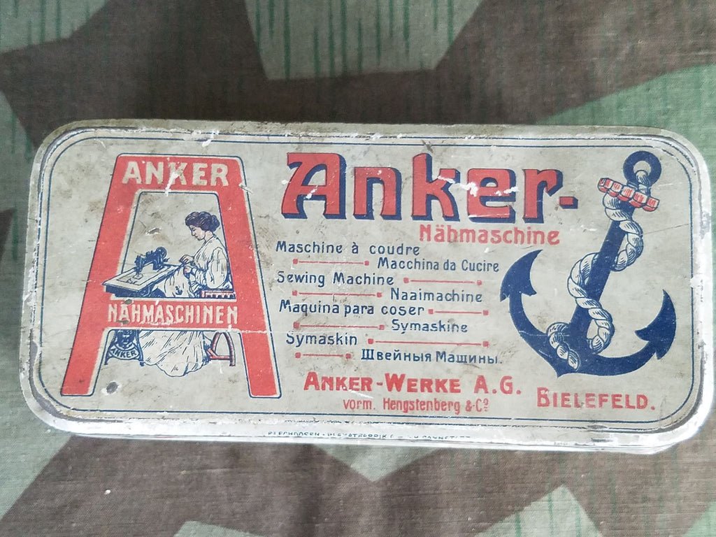 WWI Era Anker Sewing Machine Tin — image 2