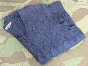 Original Wiener Modell Blue Sweater Vest Size 48