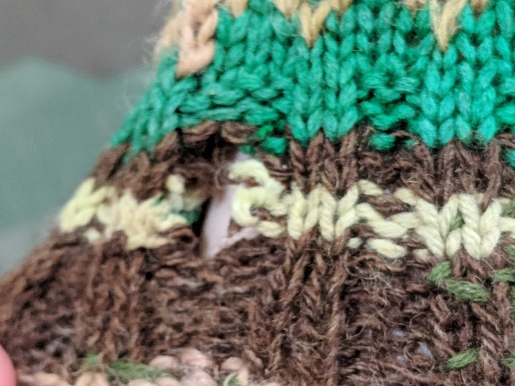 Brown Green and Cream Colored Mittens — image 8