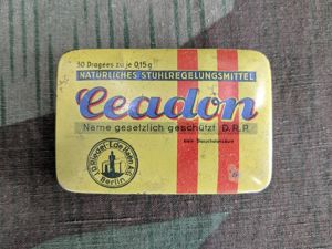 D.R.P. Ceadon Laxative Tin