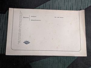 Feldpostbrief Postcard