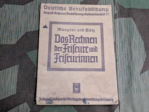 1941 Accounting for Barbers and Hair Stylists Book