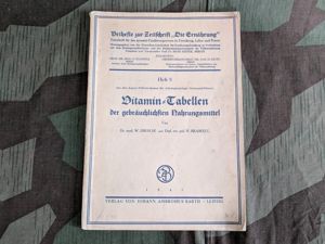Vitamin Chart Book 1941 (Good Rations Reference)