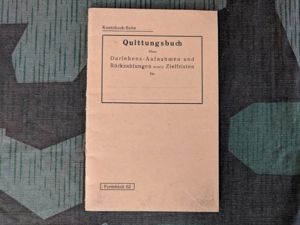 Pre-war Quittungsbuch Receipts Book