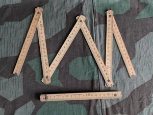 Folding Wood Ruler - 1 Meter